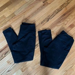 Two Zella Leggings WITH POCKETS
